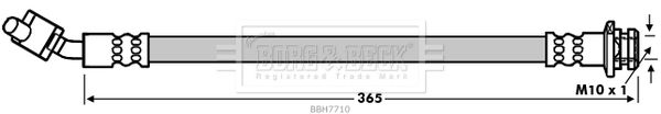 BORG & BECK Bremžu šļūtene BBH7710